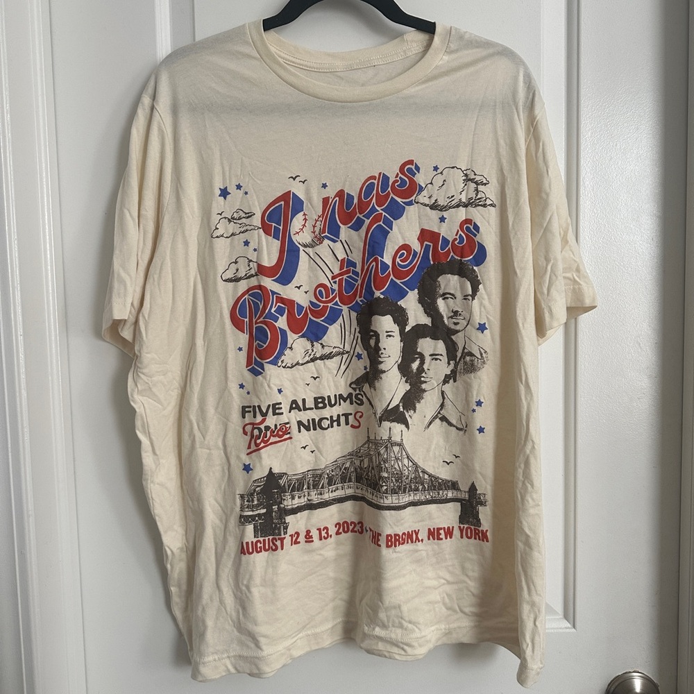 Jonas Brothers NYC 5 Albums Concert Shirt